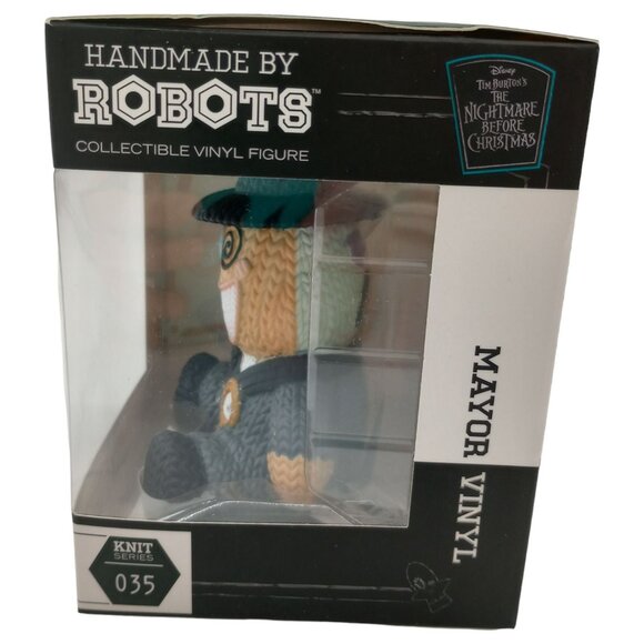 Nightmare Before Christmas Mayor Handmade by Robots Figure #35 Knit Series - Picture 4 of 6